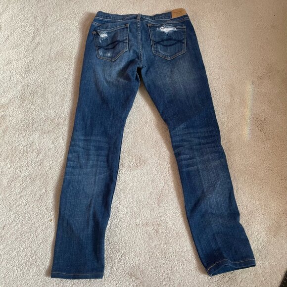 Abercrombie & Fitch Perfect Stretch women's Distressed Blue Jeans - Size 6R - Picture 8 of 9